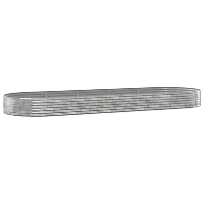 Letto Giardino Acciaio Zincato 450x140x36 cm Argento - homemem39