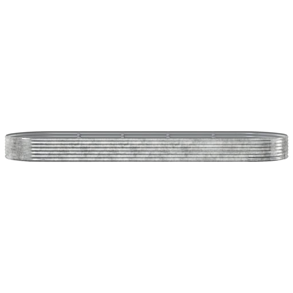 Letto Giardino Acciaio Zincato 450x140x36 cm Argento - homemem39