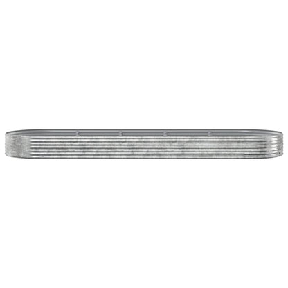 Letto Giardino Acciaio Zincato 450x140x36 cm Argento - homemem39