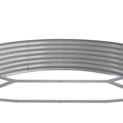 Letto Giardino Acciaio Zincato 450x140x36 cm Argento - homemem39