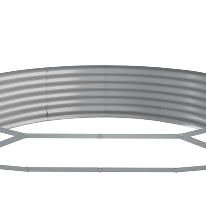 Letto Giardino Acciaio Zincato 523x140x36 cm Marrone | homemem39