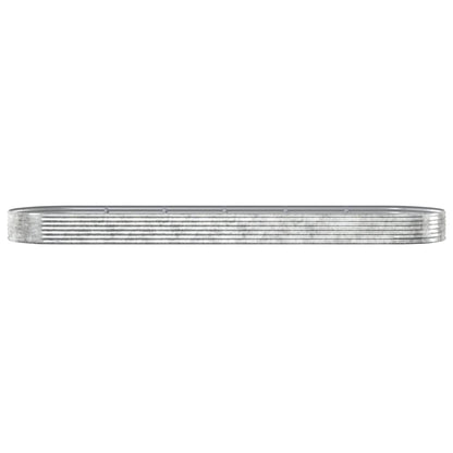 Letto Giardino Acciaio Zincato 523x140x36 cm Argento - homemem39