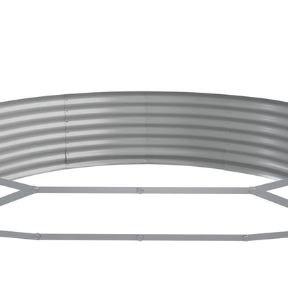 Letto Giardino Acciaio Zincato 523x140x36 cm Argento - homemem39