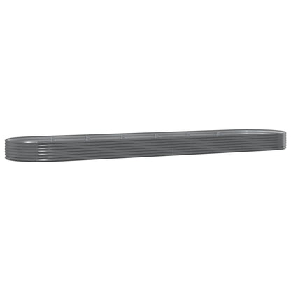 Letto Giardino Acciaio Zincato 600x140x36cm Grigio | homemem39