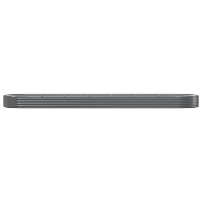 Letto Giardino Acciaio Zincato 600x140x36cm Grigio | homemem39