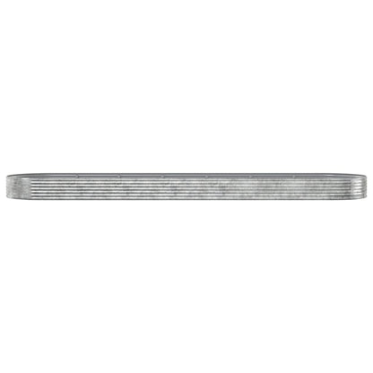 Letto Giardino Acciaio Zincato 600x140x36 cm Argento - homemem39