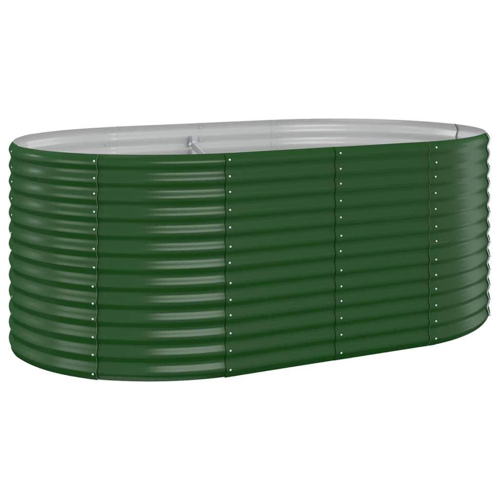 Letto Giardino Acciaio Zincato 175x100x68 cm Verde - homemem39