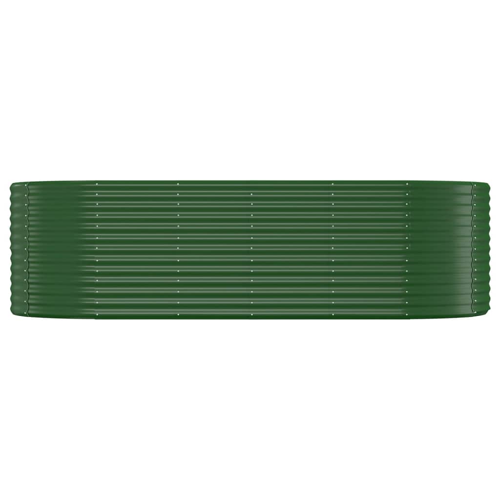 Letto Giardino Acciaio Verniciato a Polvere 249x100x68 cm Verde - homemem39