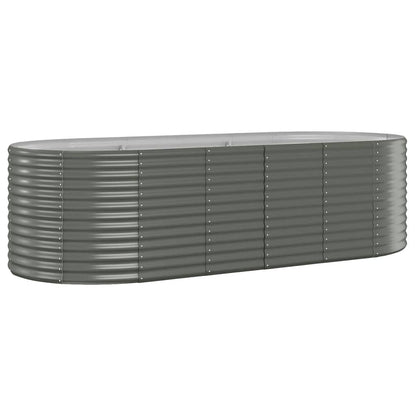 Letto Giardino Acciaio Zincato 249x100x68cm Grigio