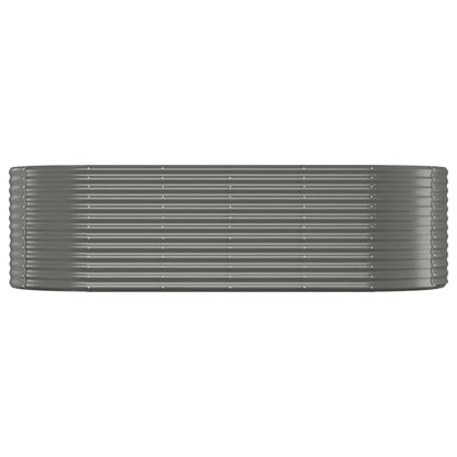 Letto Giardino Acciaio Zincato 249x100x68cm Grigio