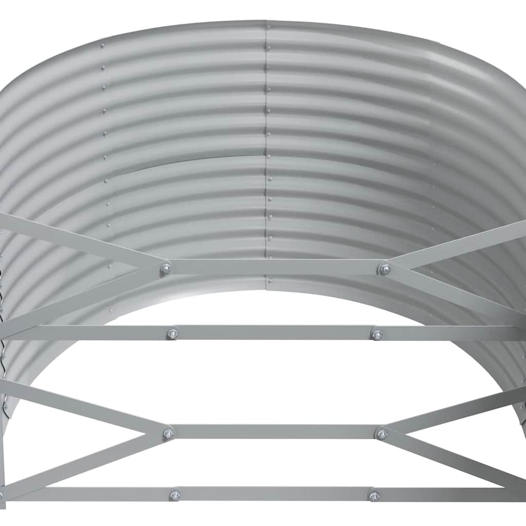 Letto da Giardino in Acciaio Zincato 249x100x68 cm Antracite | homemem39