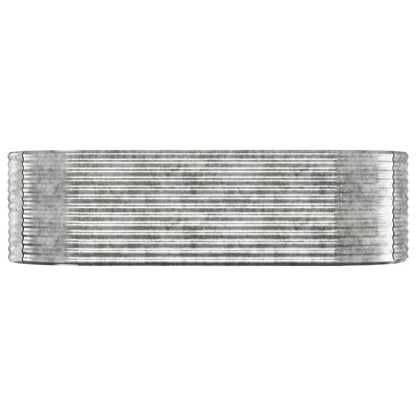 Letto Giardino Acciaio Zincato 249x100x68 cm Argento - homemem39