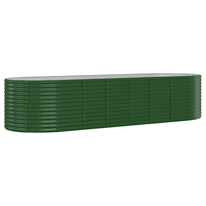 Letto Giardino Acciaio Zincato 322x100x68 cm Verde