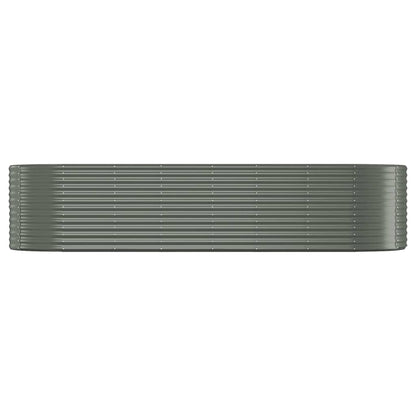 Letto Giardino Acciaio Zincato 322x100x68cm Grigio - homemem39
