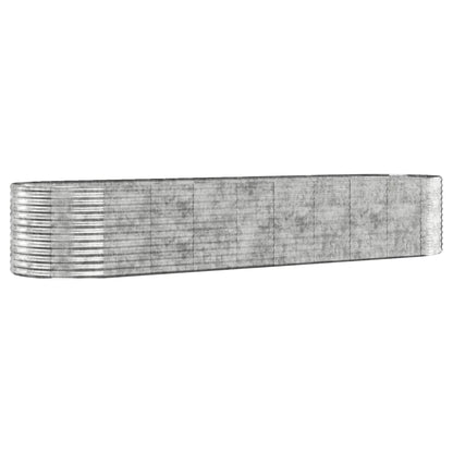 Letto Giardino Acciaio Zincato 396x100x68cm Argento - homemem39