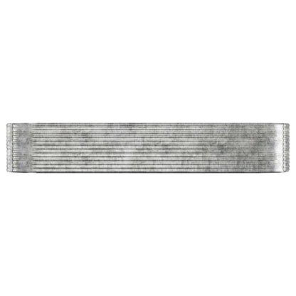 Letto Giardino Acciaio Zincato 396x100x68cm Argento - homemem39