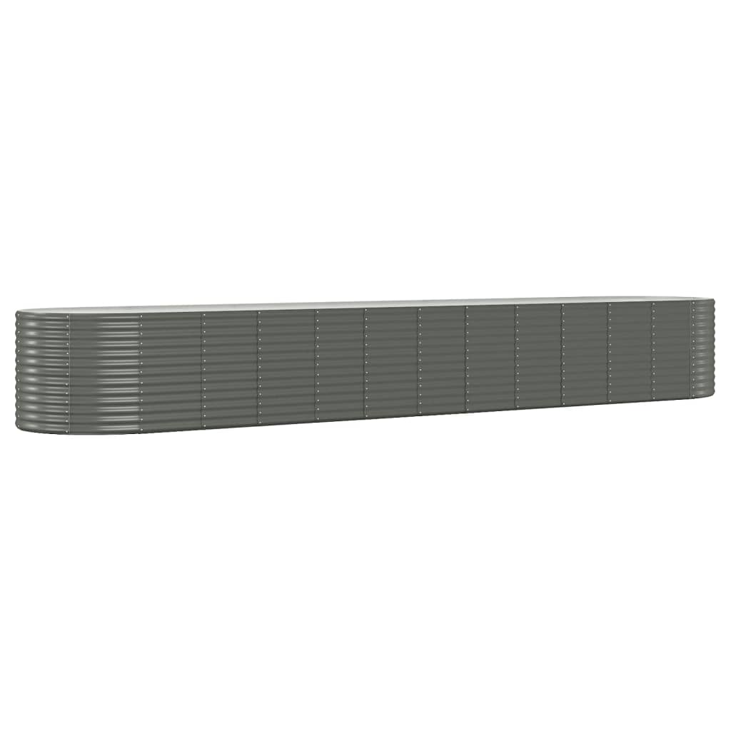 Letto Giardino Acciaio Verniciato a Polvere 507x100x68cm Grigio | homemem39