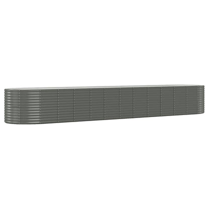 Letto Giardino Acciaio Verniciato a Polvere 507x100x68cm Grigio | homemem39