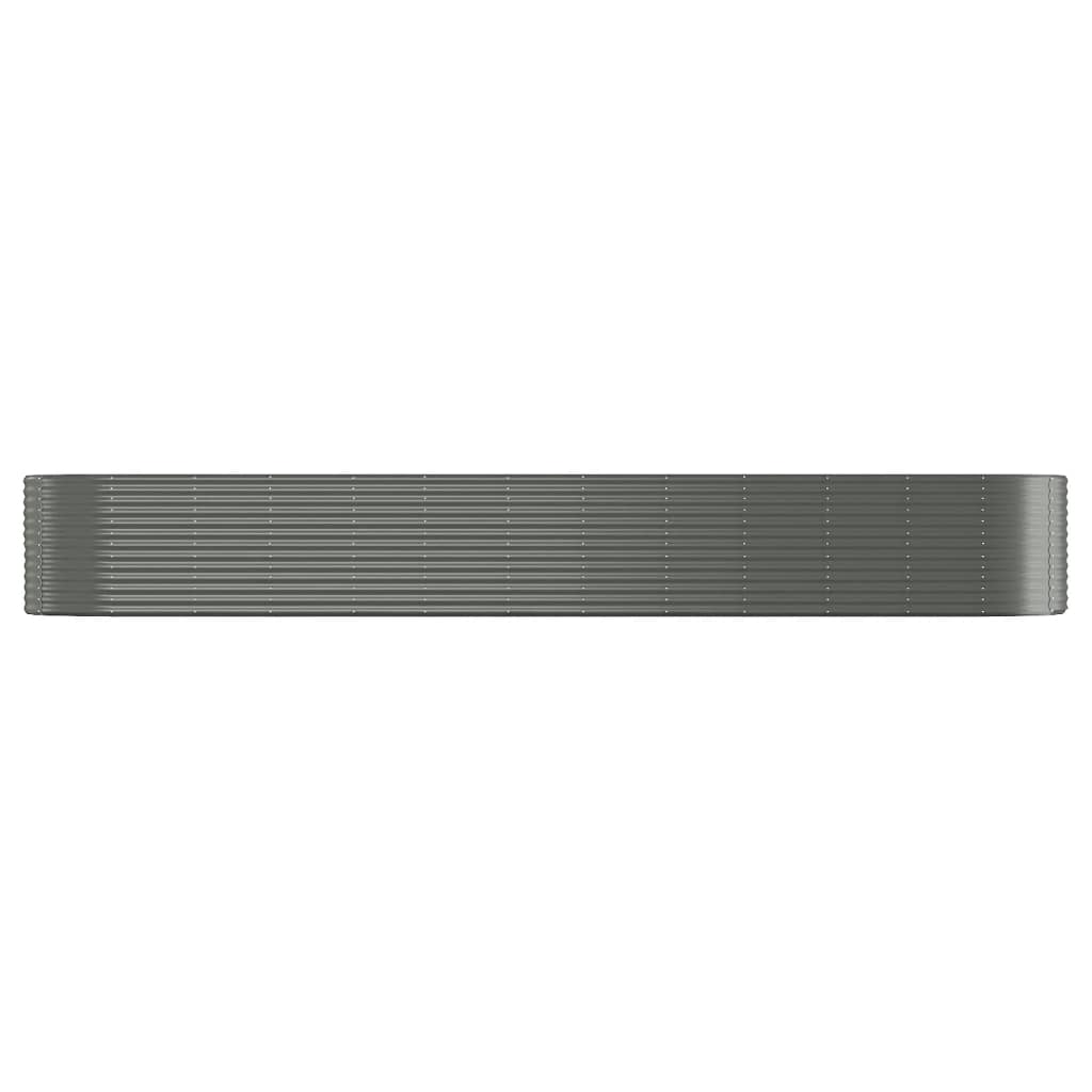 Letto Giardino Acciaio Verniciato a Polvere 507x100x68cm Grigio | homemem39