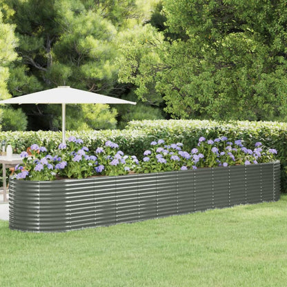 Letto Giardino Acciaio Verniciato a Polvere 507x100x68cm Grigio | homemem39