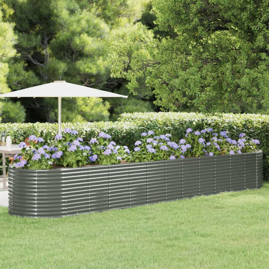 Letto Giardino Acciaio Verniciato a Polvere 507x100x68cm Grigio | homemem39