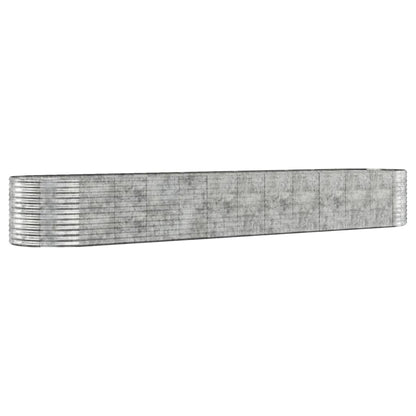 Letto Giardino Acciaio Verniciato Polvere 507x100x68cm Argento - homemem39