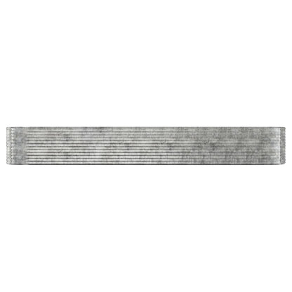 Letto Giardino Acciaio Verniciato Polvere 507x100x68cm Argento - homemem39