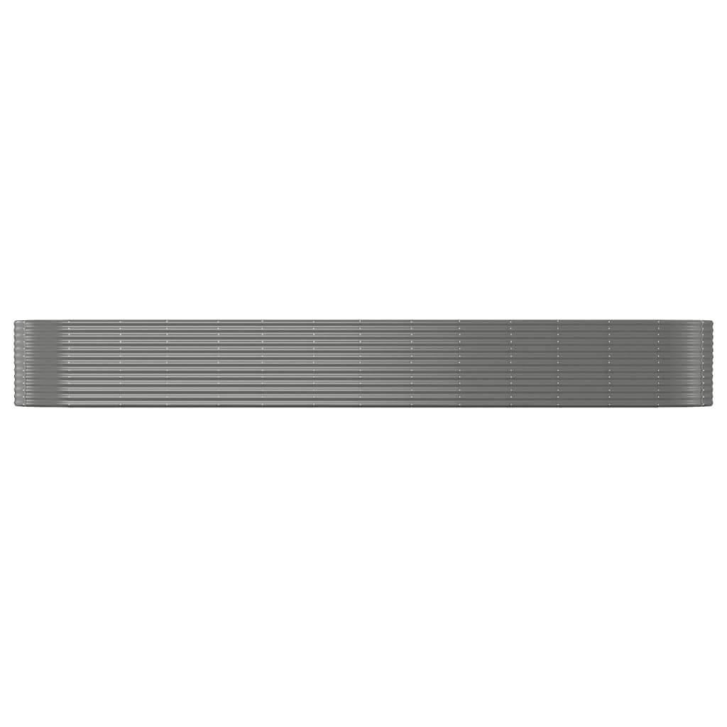 Letto Giardino Acciaio Verniciato Polvere 554x100x68cm Grigio | homemem39