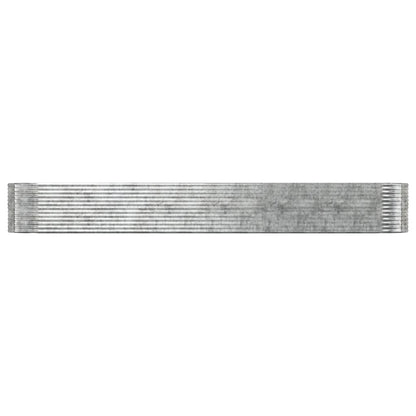 Letto Giardino Acciaio Verniciato Polvere 554x100x68cm Argento - homemem39