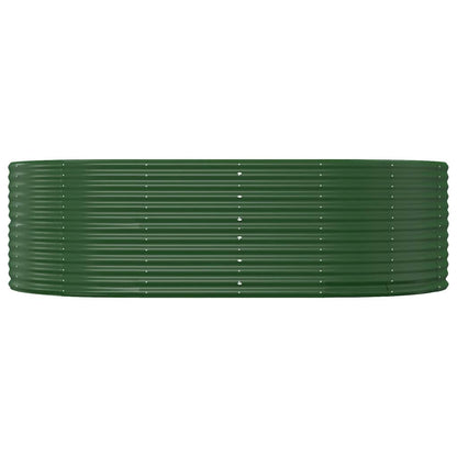 Letto Rialzato da Giardino Verde 212x140x68 cm Acciaio Zincato