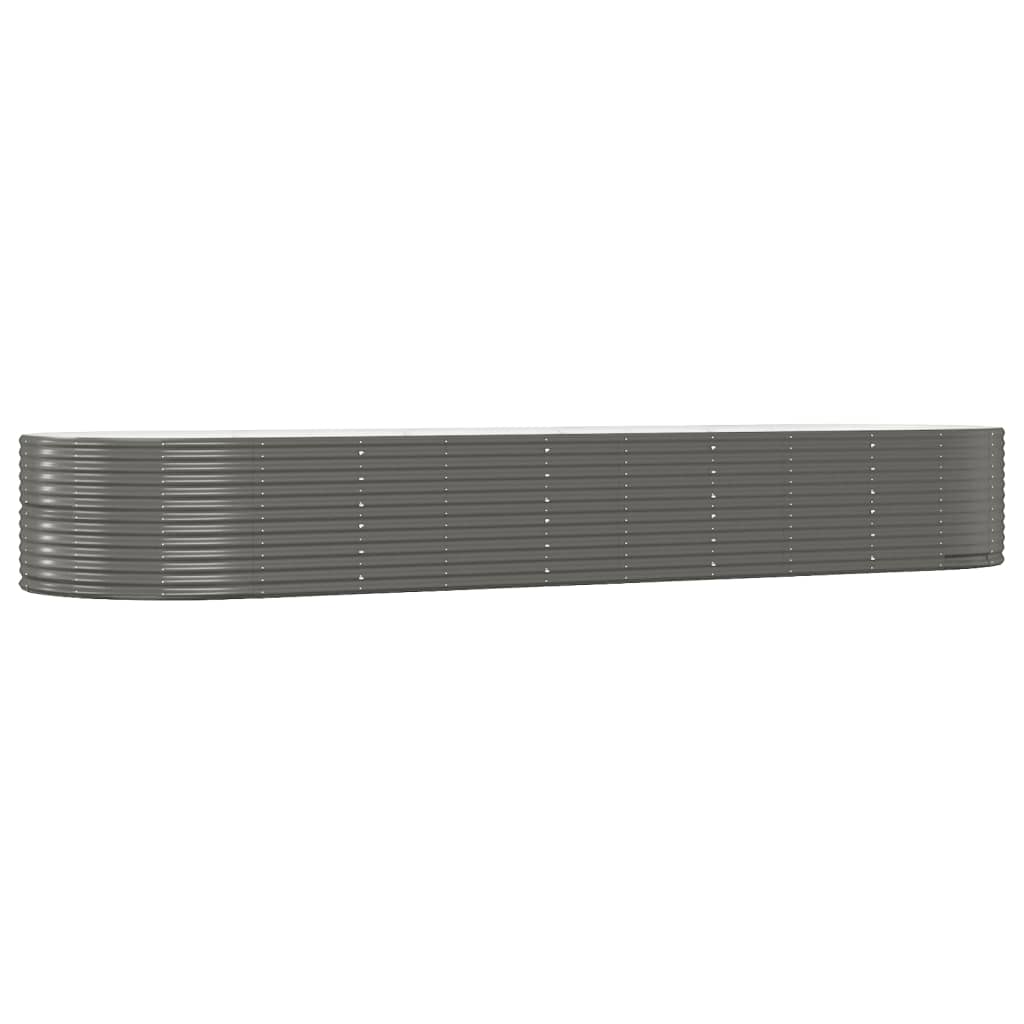 Letto Giardino Acciaio Zincato 447x140x68 cm Grigio | homemem39
