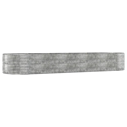 Letto Giardino Acciaio Zincato 447x140x68 cm Argento - homemem39