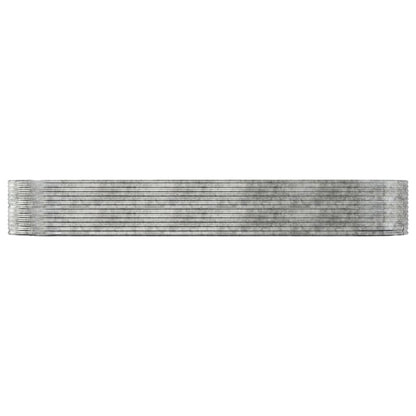 Letto Giardino Acciaio Zincato 447x140x68 cm Argento - homemem39