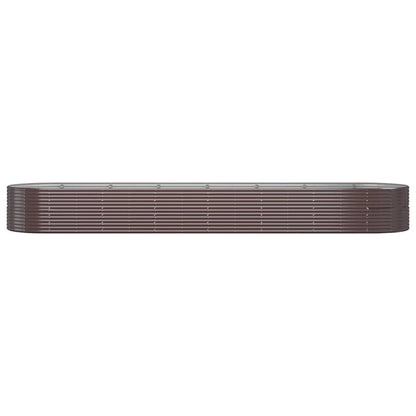 Letto Giardino Acciaio Vernice a Polvere 584x140x68 cm Marrone - homemem39