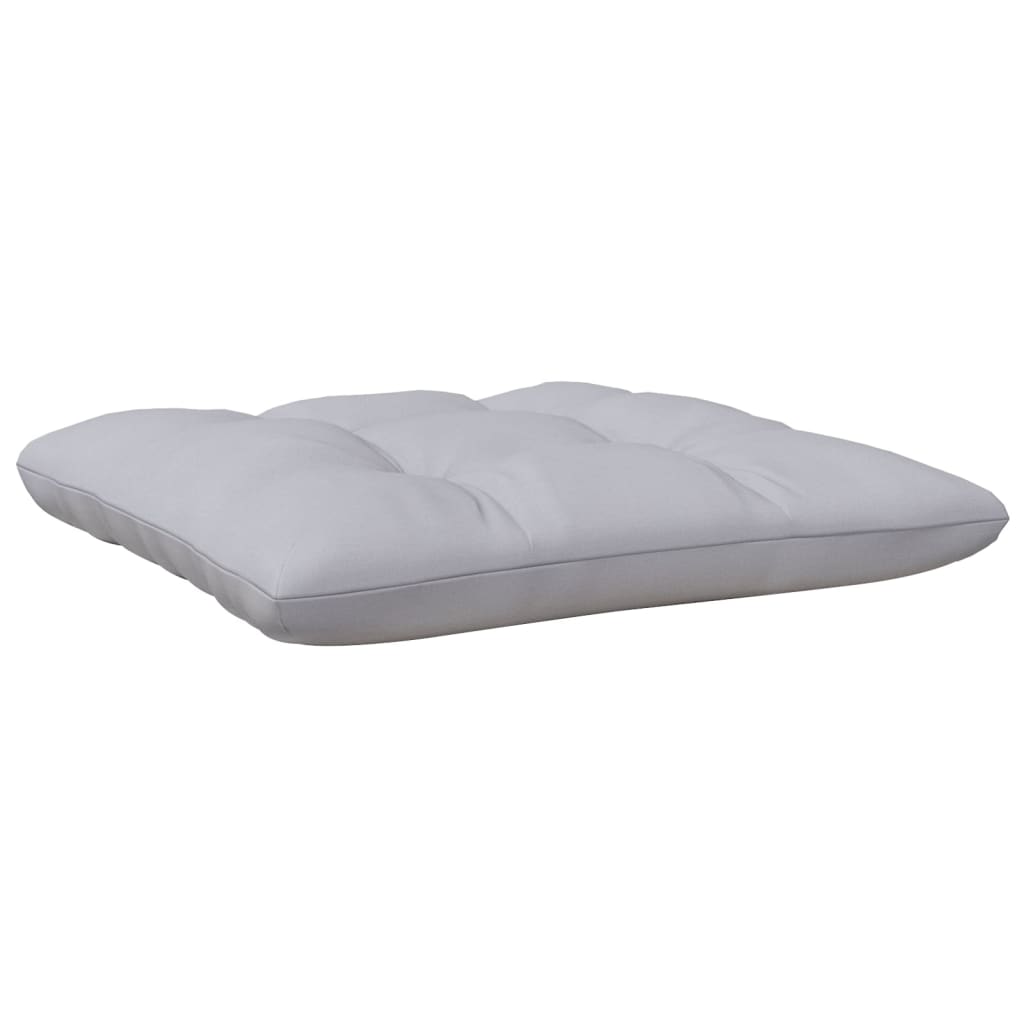 Set Divani da Giardino 7 pz con Cuscini Grigi Massello di Pino | homemem39