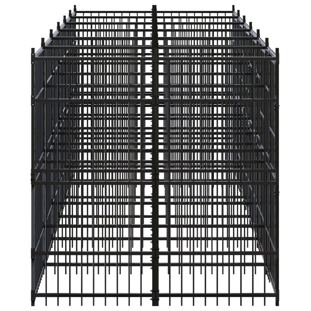 Gabbia per Cani da Esterno in Acciaio 11,06 m² - homemem39