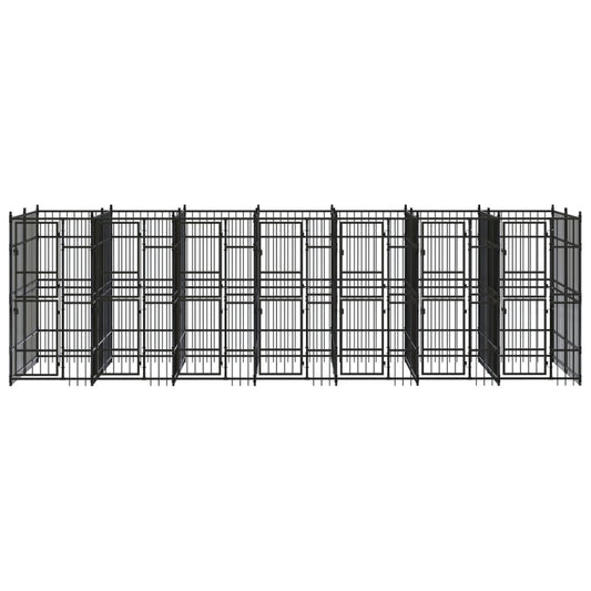 Gabbia per Cani da Esterno in Acciaio 12,9 m² - homemem39