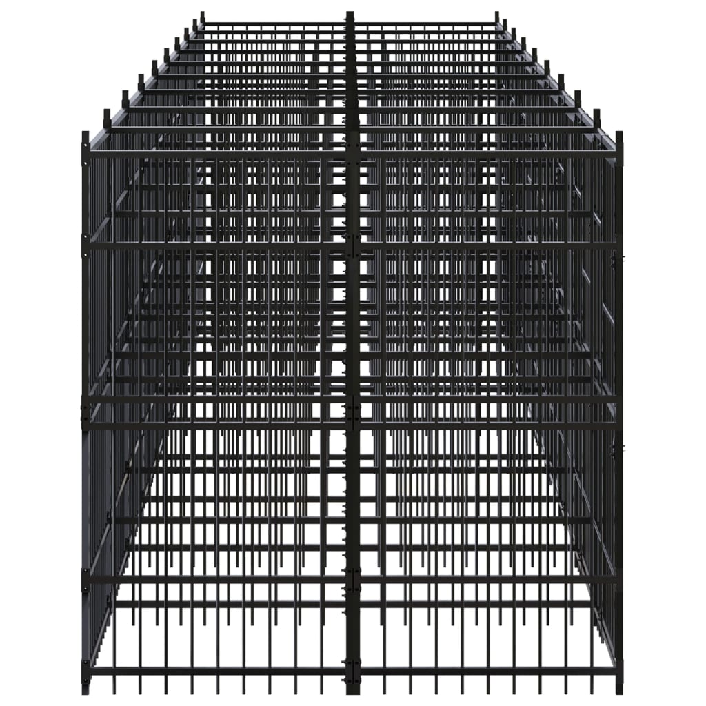 Gabbia per Cani da Esterno in Acciaio 16,59 m² - homemem39