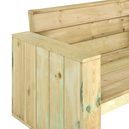 Panchina da Giardino 139 cm in Legno di Pino Impregnato - homemem39