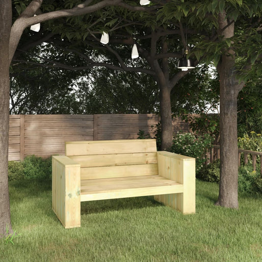 Panchina da Giardino 139 cm in Legno di Pino Impregnato - homemem39