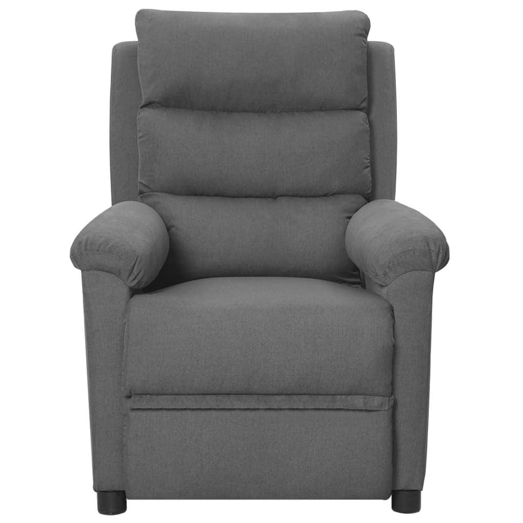 Poltrona Reclinabile in Tessuto Grigio Chiaro | homemem39
