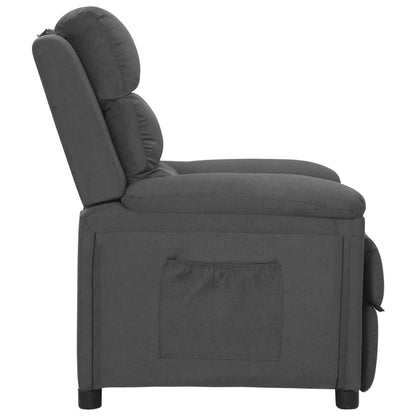 Poltrona Reclinabile in Tessuto Grigio Scuro | homemem39