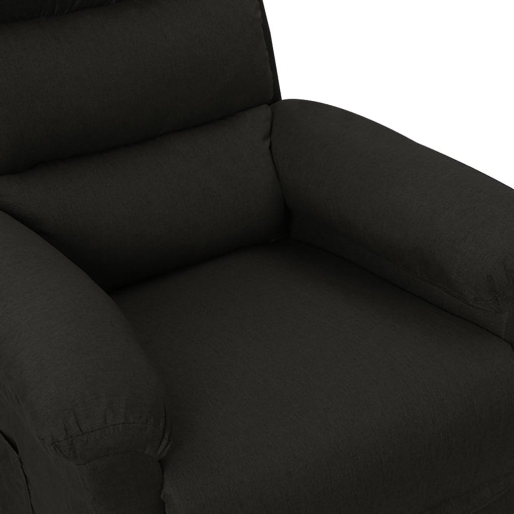 Poltrona Reclinabile in Tessuto Nero | homemem39