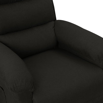 Poltrona Reclinabile in Tessuto Nero | homemem39