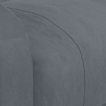 Poltrona Reclinabile Grigio Scuro in Velluto