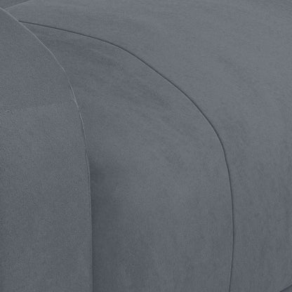 Poltrona Reclinabile Grigio Scuro in Velluto