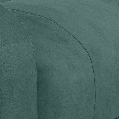 Poltrona Reclinabile Verde Scuro in Velluto