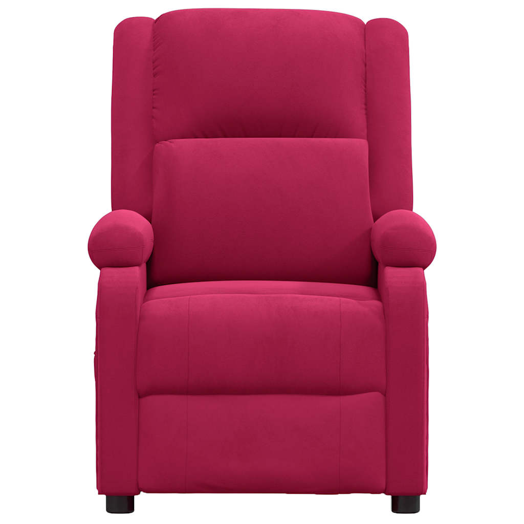 Poltrona Reclinabile in Rosso Vino