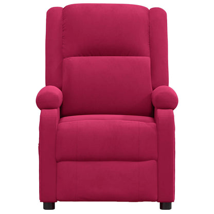 Poltrona Reclinabile in Rosso Vino