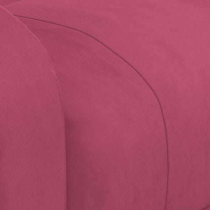 Poltrona Reclinabile Rosso Vino in Velluto